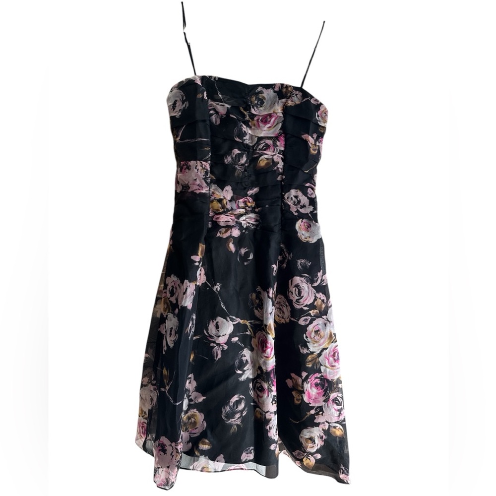 ABS BY ALLEN SCHEARTZ 100% SILK MIDI DRESS